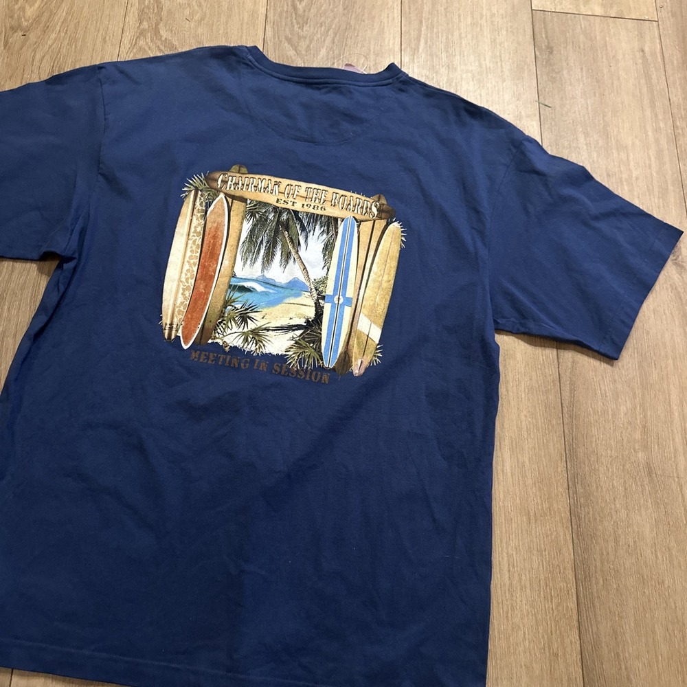 Covington Chairman Of Boards Surf Men's Tee Blue Size XL Vintage‎ NEW